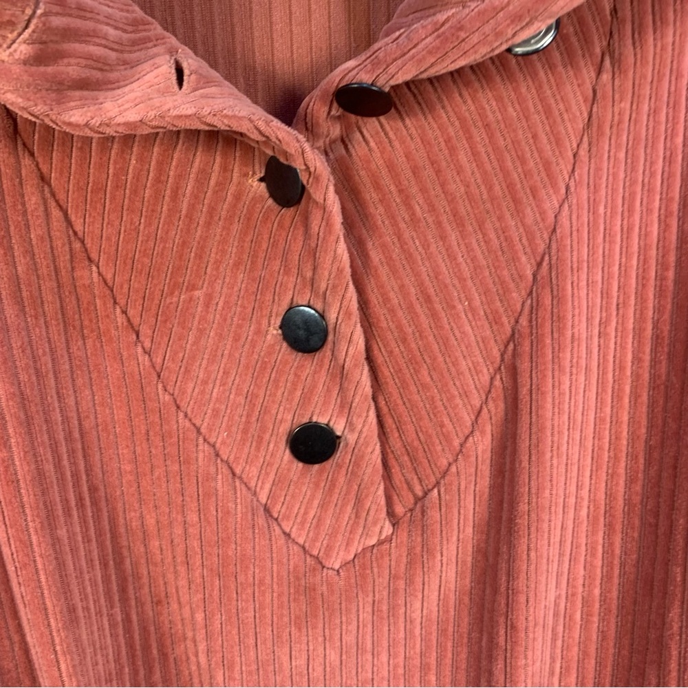 Free People Serena Ribbed Corduroy Quarter Button Pullover Sweater - Picture 10 of 12